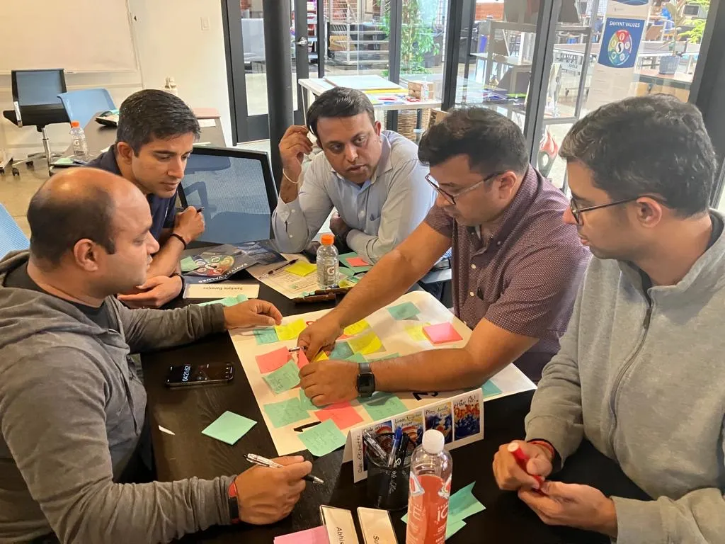 Collaborative activity with sticky notes