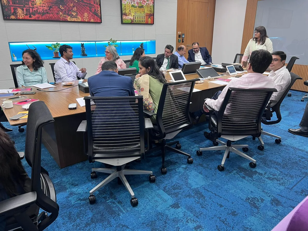 Executive boardroom coaching session