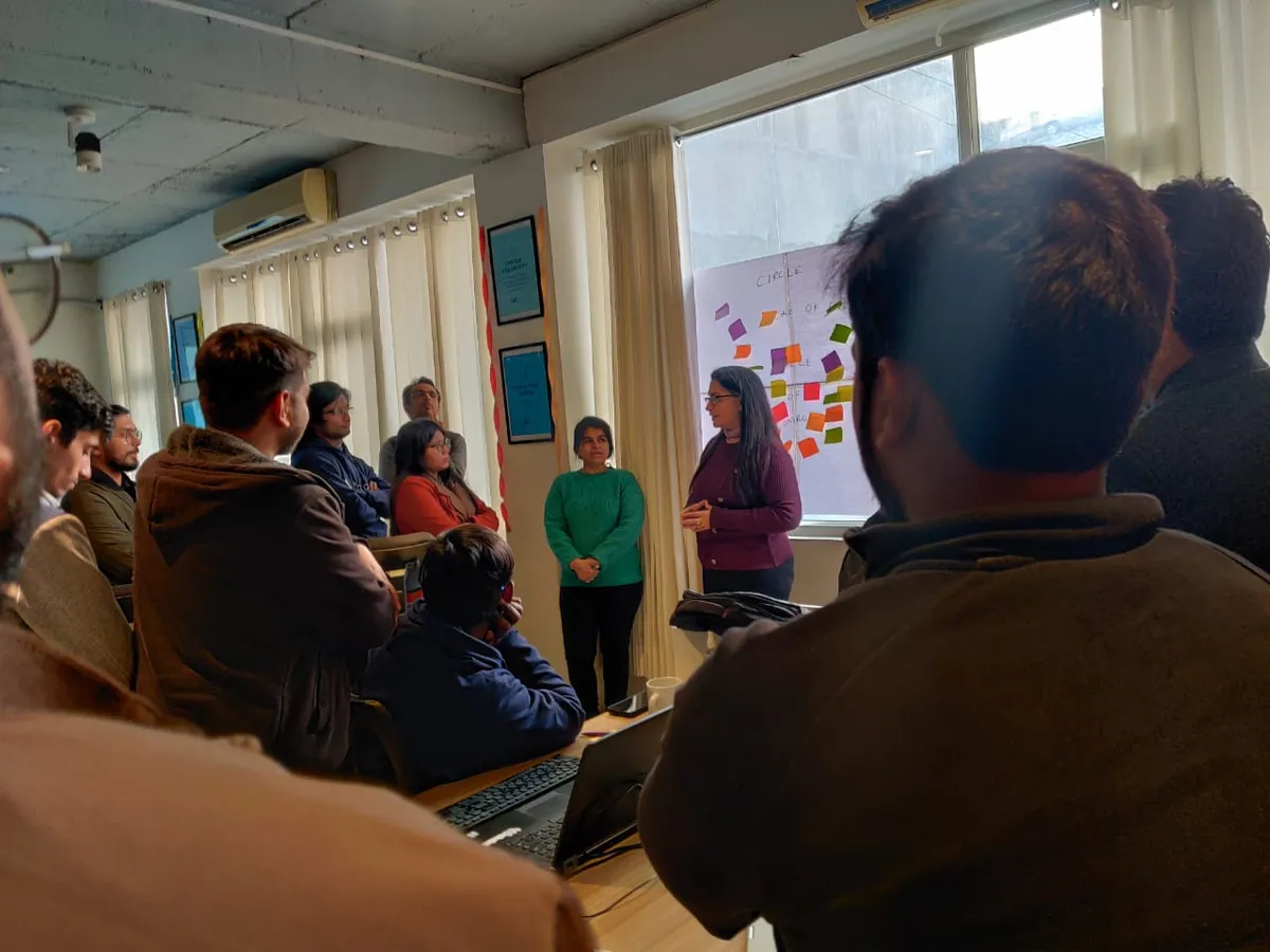 Group workshop with presenter